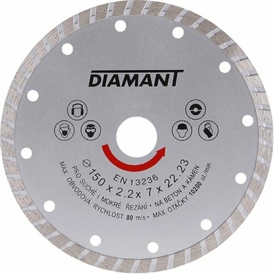 LEVIOR kotúč diamantový 150mm DIAMANT TURBO