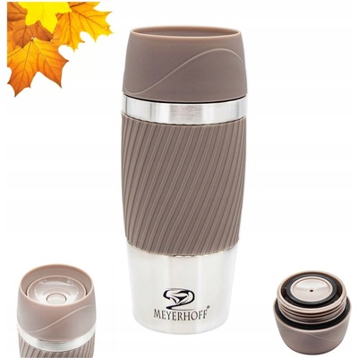 Meyerhoff termohrnek s klikacím uzávěrem 350 ml hnědý