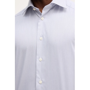 Eton Памучна риза Eton в синьо с кройка по тялото с класическа яка 100014394 (100014394)