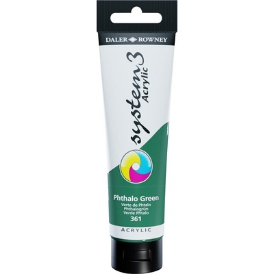 Daler-Rowney System3 АКРИЛНА боя Phthalo Green 150 ml 1 бр (129150361)