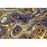 DIMEX ART Флизелинов фототапет абстрактна вълнообразна модел 375 x 250 см