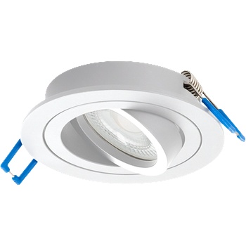 UltraLux Рамка за вграждане кръг, gu10, подвижна, Бяла, ip20 (fprgu10wh)