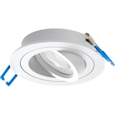 UltraLux Рамка за вграждане кръг, gu10, подвижна, Бяла, ip20 (fprgu10wh)