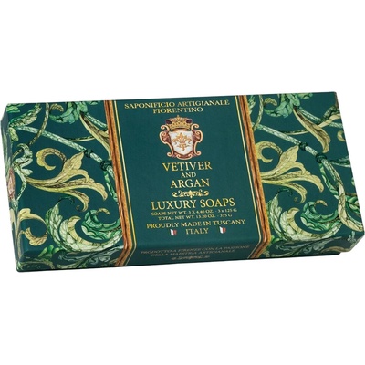 Saf Fiorentino mýdlo vetiver a arganový olej 125 g