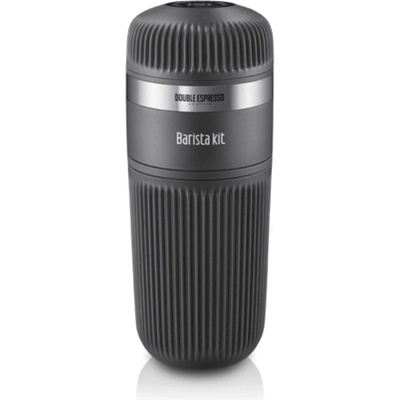 Wacaco Аксесоар за двойно еспресо Wacaco Nanopresso Barista Kit, Резервоар за вода 140 мл, Голяма чаша за еспресо, 2 филтърни кошници, Двоен адаптер, Тампер, Черен (WACBARSKIT)