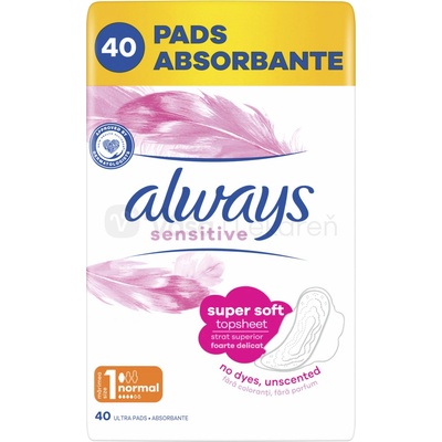 Always Platinum Normal Menštruačné Vložky s Krídelkami 40 ks