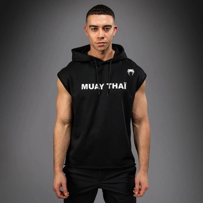 Venum | Официален Вносител за България Суичър Venum Muay Thai VT Sleeveless Hoodie - Black/White - M