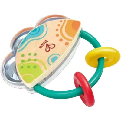 HaPe International Бебешка дрънкалка Hape Internstional - Тамборина (H0128)