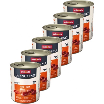 Animonda Gran Carno Original Adult hovädzie mäso a kura 6 x 800 g