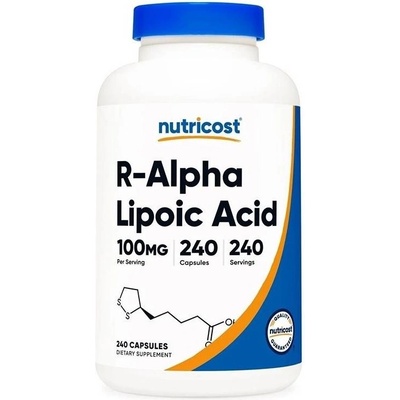 Nutricost R-Alpha Lipoic Acid, 100 mg, 240 капсули, Nutricost (67401 (458101) NC)