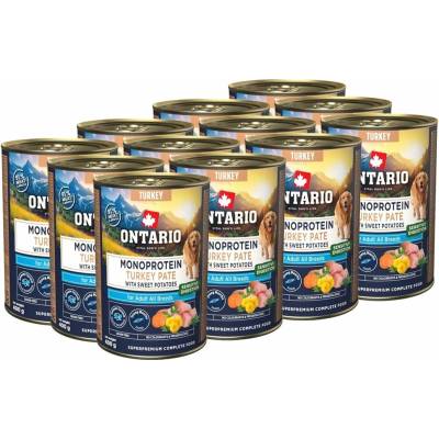 Ontario Adult Monoprotein Turkey Paté with Sweet Potatoes 12 x 400 g