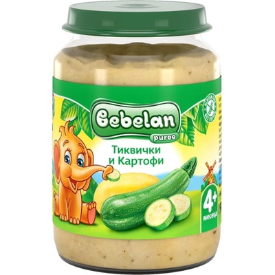 Bebelan Зеленчуково пюре Bebelan Puree - Тиквички с картофи, 190 g (18255)