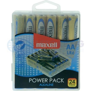 Maxell Алкални батерии MAXELL LR6 1, 5V AA 24 бр. блистер PVC case (ML-BA-LR6-24PK) - Allstore