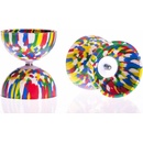 Sada diabolo Multicolor + dřevěné hůlky, vícebarevná