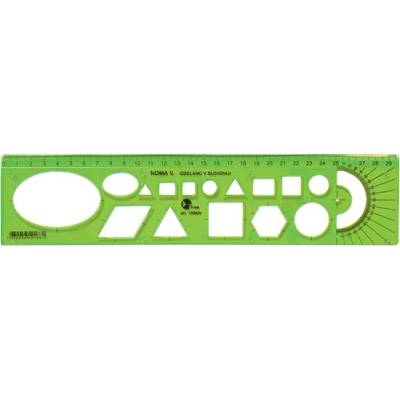 Optima Шаблонна линийка OPTIMA гъвкава зелена 30cm 53065 (53065)