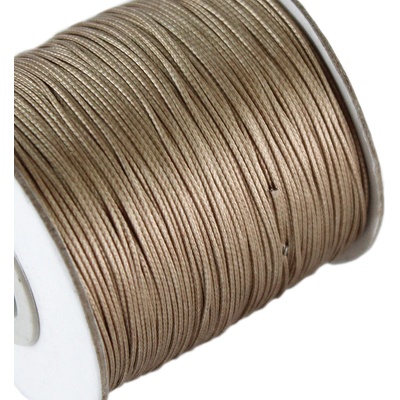 Šňůra voskovaná polyesterová 0,5mm/1m Polyesterová 0,5mm: 121 Cappuccino