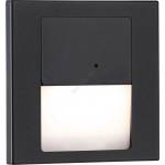 Paulmann 80004 - LED 1W стълбищно осветление с TSARO сензор 230V черно (W4737)