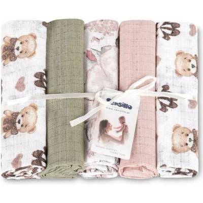 Sensillo Tetra pleny Basic 70×80 cm Teddy Pink 5 ks