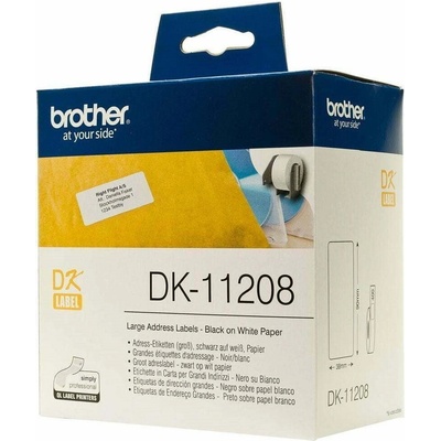 Brother DK-11208 'papírové / široké adresy'(38x90 mm, 400 ks, )