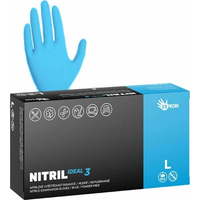 Espeon Nitril Ideal Blue nitrilové nepudrované 100 ks
