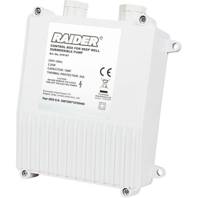 Raider Пусково табло за сондажни водни помпи raider, 2200w, 20a (070197)
