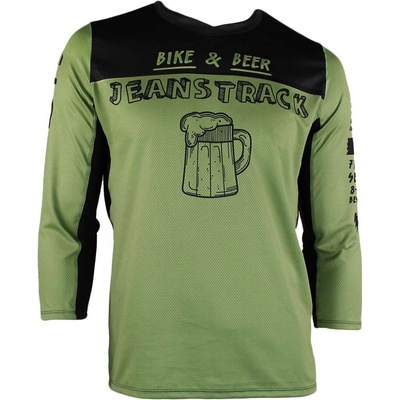 JeansTrack BB MTB s 3/4 rukávy Green