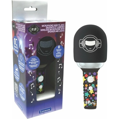 Hudobná hračka Bluetooth Bezdrôtový Karaoke Mirofón so zvukom a svetelnými efektmi