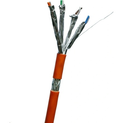 Datacom 1216 drát, CAT7, LSOH, S/FTP, 500m, oranžový