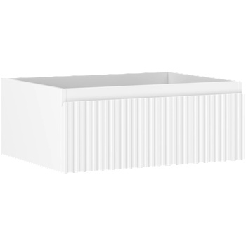 Mexen Rivel шкафче за баня под мивка 60 см, 1 чекмедже, набраздено, бяло мат - 91A20-06023-1-BF01 (91A20-06023-1-BF01)