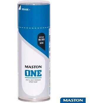 Maston One Spraypaint akrylová barva ve spreji 400 ml sky blue RAL 5015 hedvábný mat