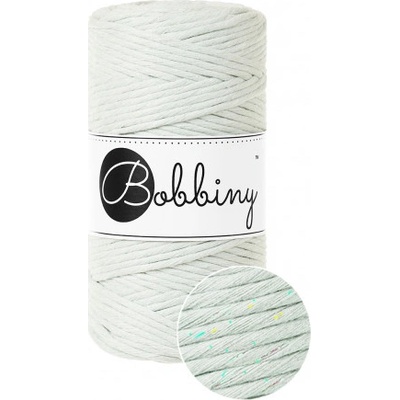 Bobbiny Macrame Regular 3mm - glossy milky green