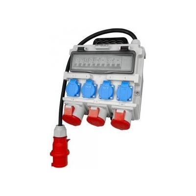 Stavební rozvaděč 32A 2x16A 4x230V Schuko Doktorvolt DV-7273-D – Sleviste.cz