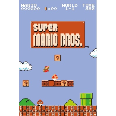 Plagát, Obraz - Super Mario Bros. - World 1-1, 61 × 91.5 cm