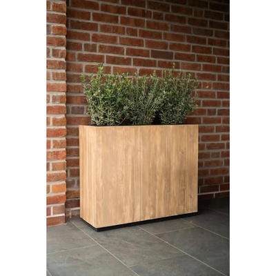 eshop-kvetinace.sk Drevený kvetináč ELEMENTO, drevo, šírka 90 cm, svetlo hnedá, outlet