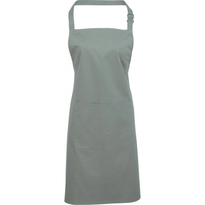 Premier Workwear Keprová pracovní zástěra s kapsou z kolekce Colours Collection šalvějová Pantone 5497C 72x86cm PW154