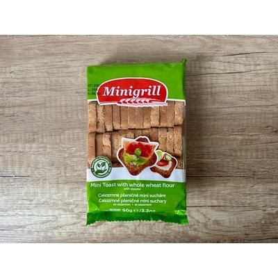 Minigrill PŠENIČNÉ CELOZRNNÉ SUCHARY 90 g – Zboží Dáma