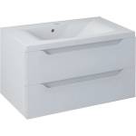 SAPHO Wave - Шкафче за умивалник 80x45x48 см, 2 чекмеджета, бял WA080-3030 (WA080-3030)