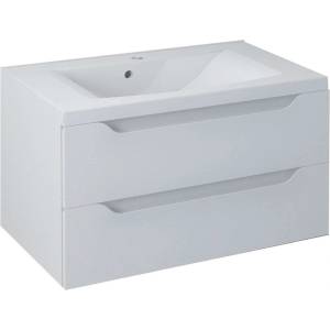 SAPHO Wave - Шкафче за умивалник 80x45x48 см, 2 чекмеджета, бял WA080-3030 (WA080-3030)