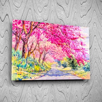 Art gift Стъклено АРТ пано - Розова тишина