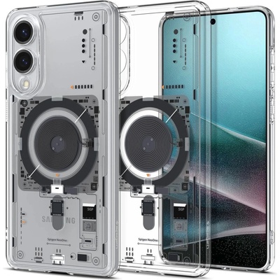 Spigen Ultra Hybrid Mag Case with MagSafe за Samsung Galaxy S25 Edge с печат - прозрачен (ACS09416)