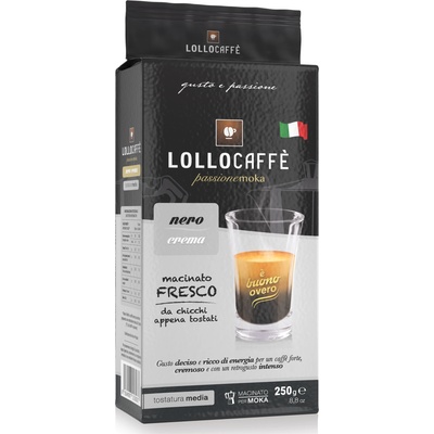 Lollo Caffé Мляно кафе Lollo Caffe Espresso NERO Macinato 250гр