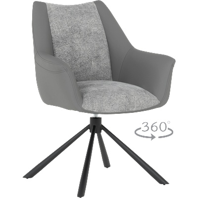 Carmen Трапезен стол tempe - тъмносив