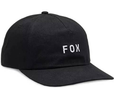 Fox Wordmark Hat Black