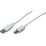 LogiLink USB кабел LOGILINK за принтер USB 2.0 (T) към USB 2.0 Type-B (T) 5м сив "CU0009 (CU0009)