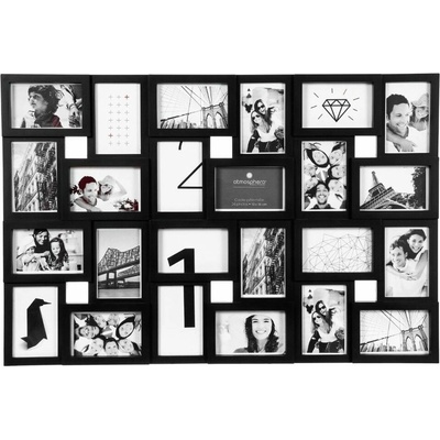 ATMOSPHERA Fotorámeček na 24 fotografií, černý – Zboží Živě