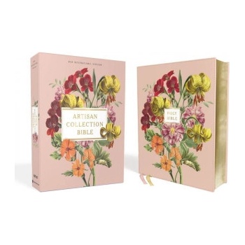 Niv, Artisan Collection Bible, Leathersoft, Blush Floral, Red Letter Edition, Comfort Print