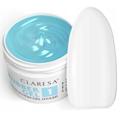Claresa Rubber stavební gel na nehty Uv Led transparentní 1 12g