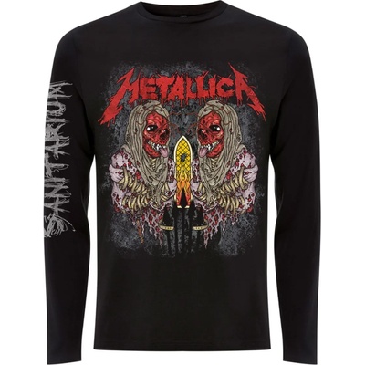 NNM мъжка тениска с дълъг ръкав Metallica - Sanitarium - Черен - RTMTLLSBSAN