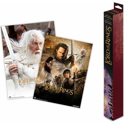 Plagát The Lord of the Rings Poster 38 x 52 cm Set of 2