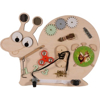 Image 1 of Moni Toys Монтесори дървена дъска Snail
